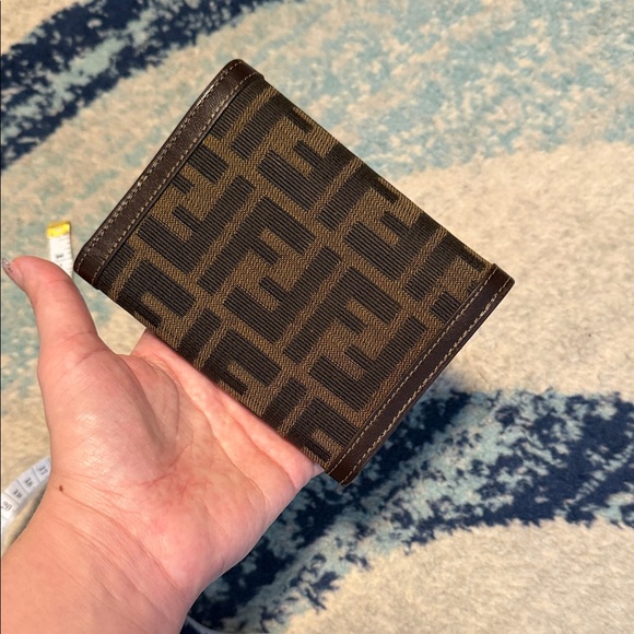 Fendi Brown and Black Monogram tri fold Wallet zucca monogram - Picture 4 of 9